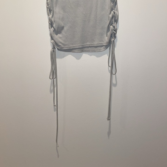 Light Blue Tank Top with String-up Sides - Picture 8 of 9